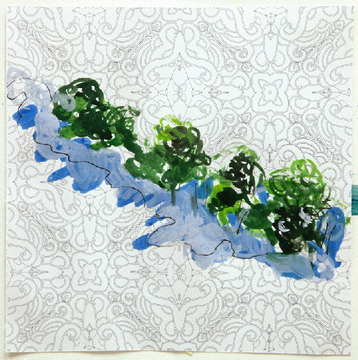 Flurbereinigung-II-Tuschezeichnung-auf-Zentanglepapier-21-x-21-cm-2019